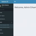 Dynamic Sidebar Menu with AdminLTE