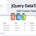 jQuery DataTables with Custom Search Filter