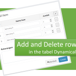 Add and Delete rows