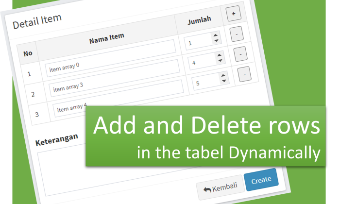 Add and Delete rows